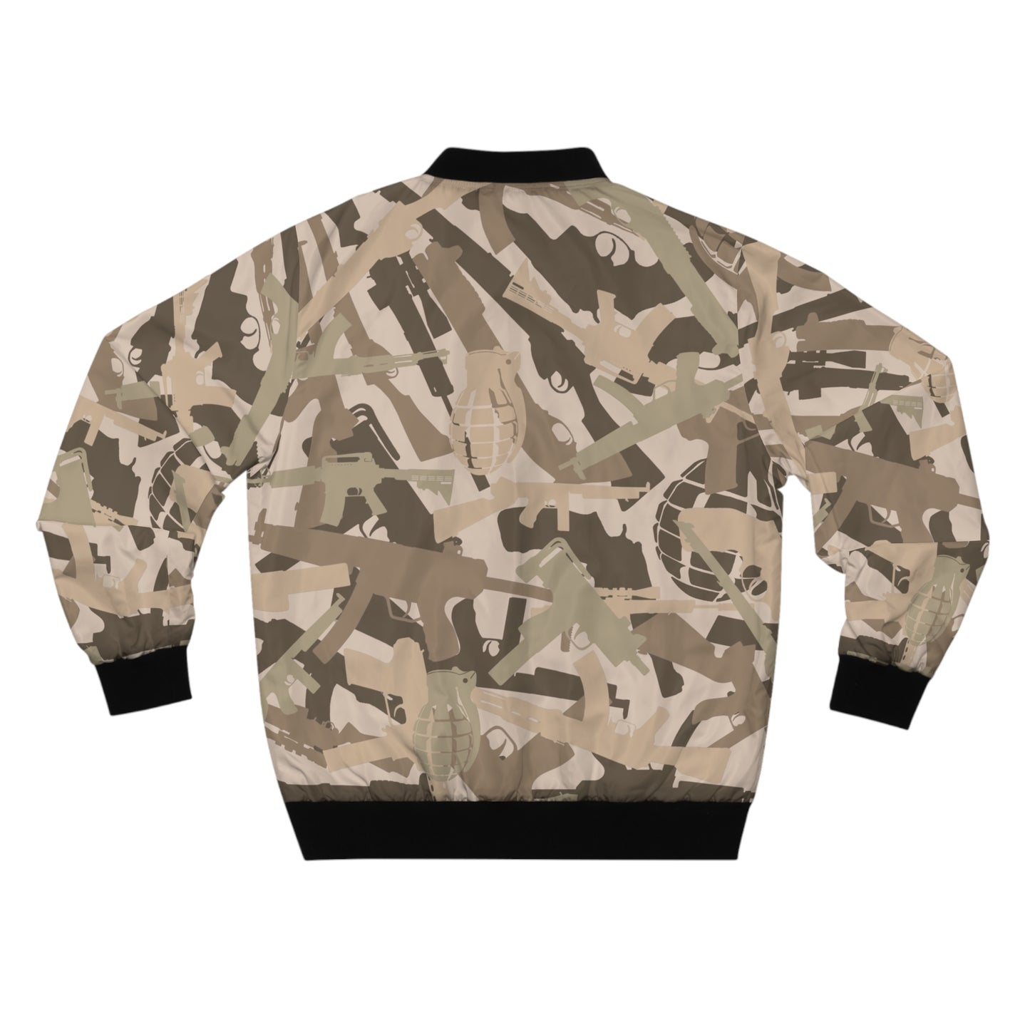 Men's Camouflage Bomber Jacket - Stylish Military-Inspired Outerwear