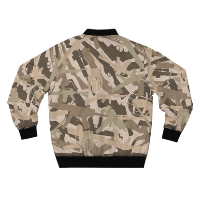 Men's Camouflage Bomber Jacket - Stylish Military-Inspired Outerwear